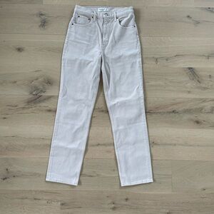 Abercrombie & Fitch Light Gray Straight Leg Jeans